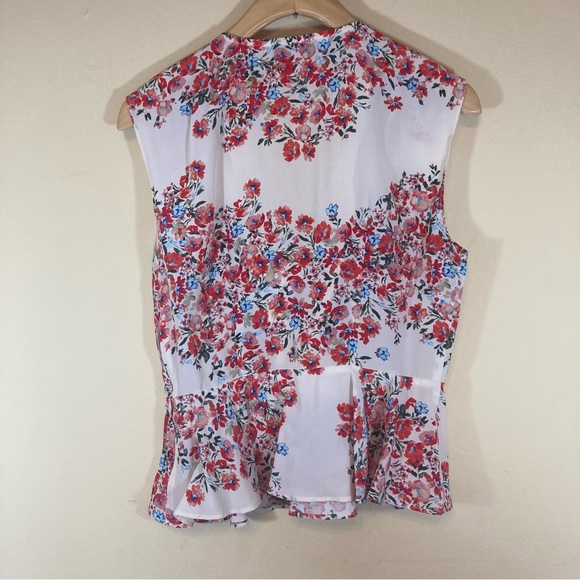 INTERMIX Greer Tie Front Peplum Top - Picture 7 of 11